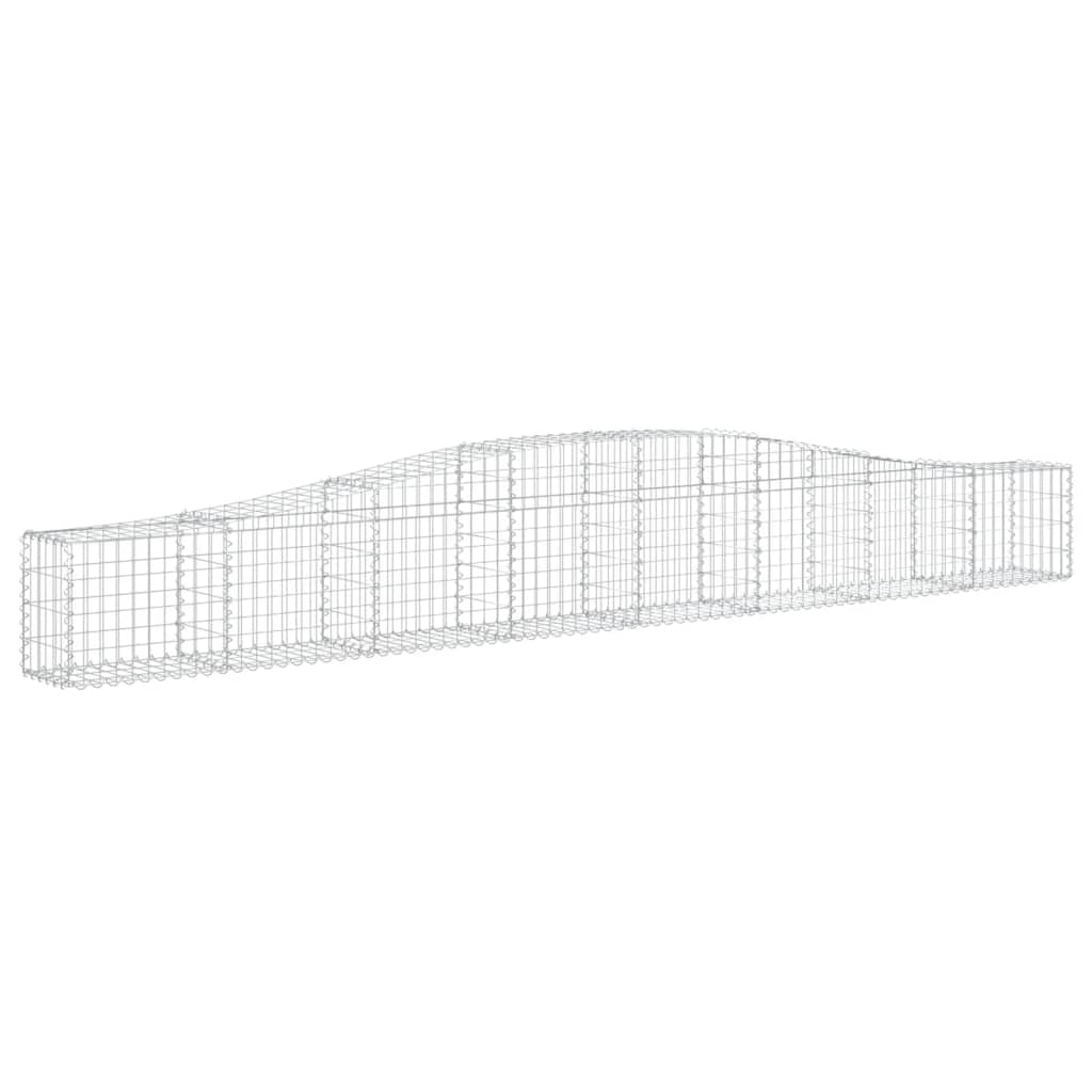 Schanskorven 3 st gewelfd 400x30x40/60 cm ijzer 3 400 x 30 x 40/60 cm