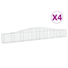 Schanskorven 4 st gewelfd 400x30x40/60 cm ijzer 4 400 x 30 x 40/60 cm