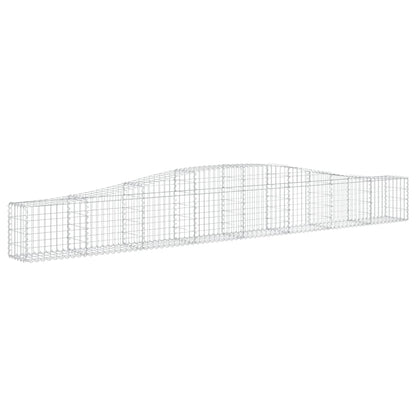 Schanskorven 4 st gewelfd 400x30x40/60 cm ijzer 4 400 x 30 x 40/60 cm