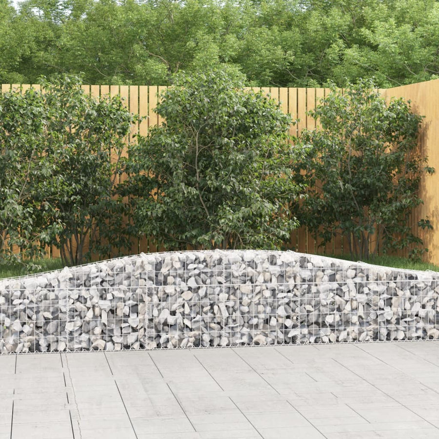 Schanskorven 4 st gewelfd 400x30x40/60 cm ijzer 4 400 x 30 x 40/60 cm