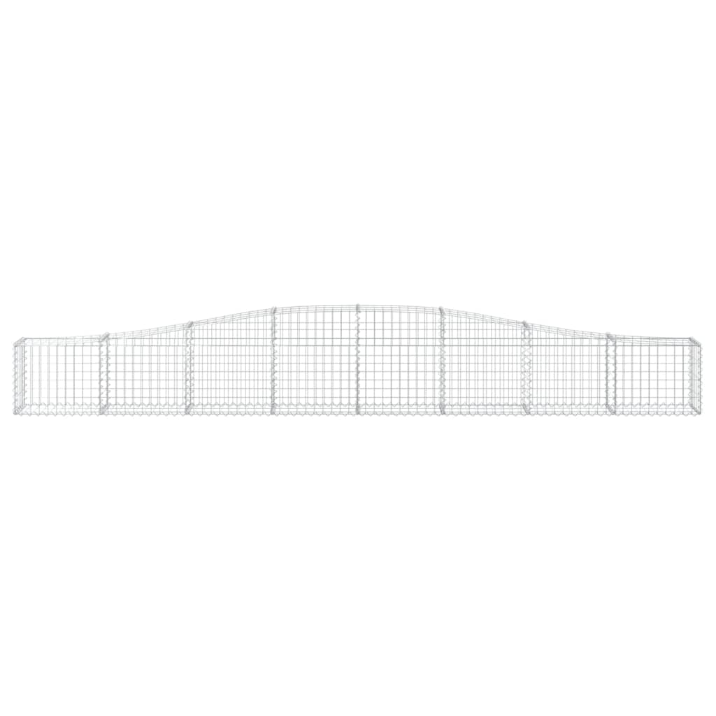 Schanskorven 9 st gewelfd 400x30x40/60 cm ijzer 9 400 x 30 x 40/60 cm