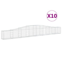 Schanskorven 10 st gewelfd 400x30x40/60 cm ijzer 10 400 x 30 x 40/60 cm