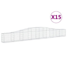 Schanskorven 15 st gewelfd 400x30x40/60 cm ijzer 15 400 x 30 x 40/60 cm