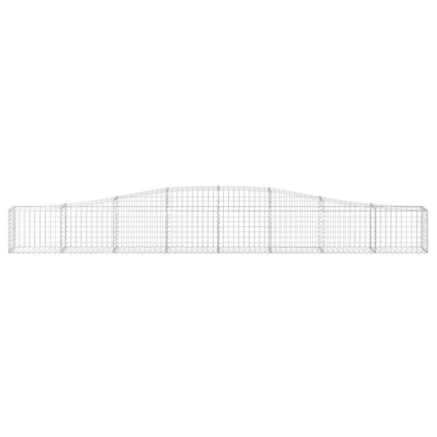 Schanskorven 15 st gewelfd 400x30x40/60 cm ijzer 15 400 x 30 x 40/60 cm