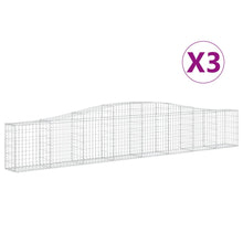 Schanskorven 3 st gewelfd 400x30x60/80 cm ijzer 3 400 x 30 x 60/80 cm