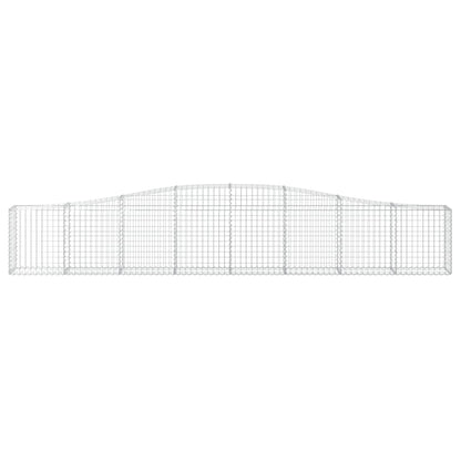 Schanskorven 4 st gewelfd 400x30x60/80 cm ijzer 4 400 x 30 x 60/80 cm