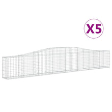 Schanskorven 5 st gewelfd 400x30x60/80 cm ijzer 5 400 x 30 x 60/80 cm