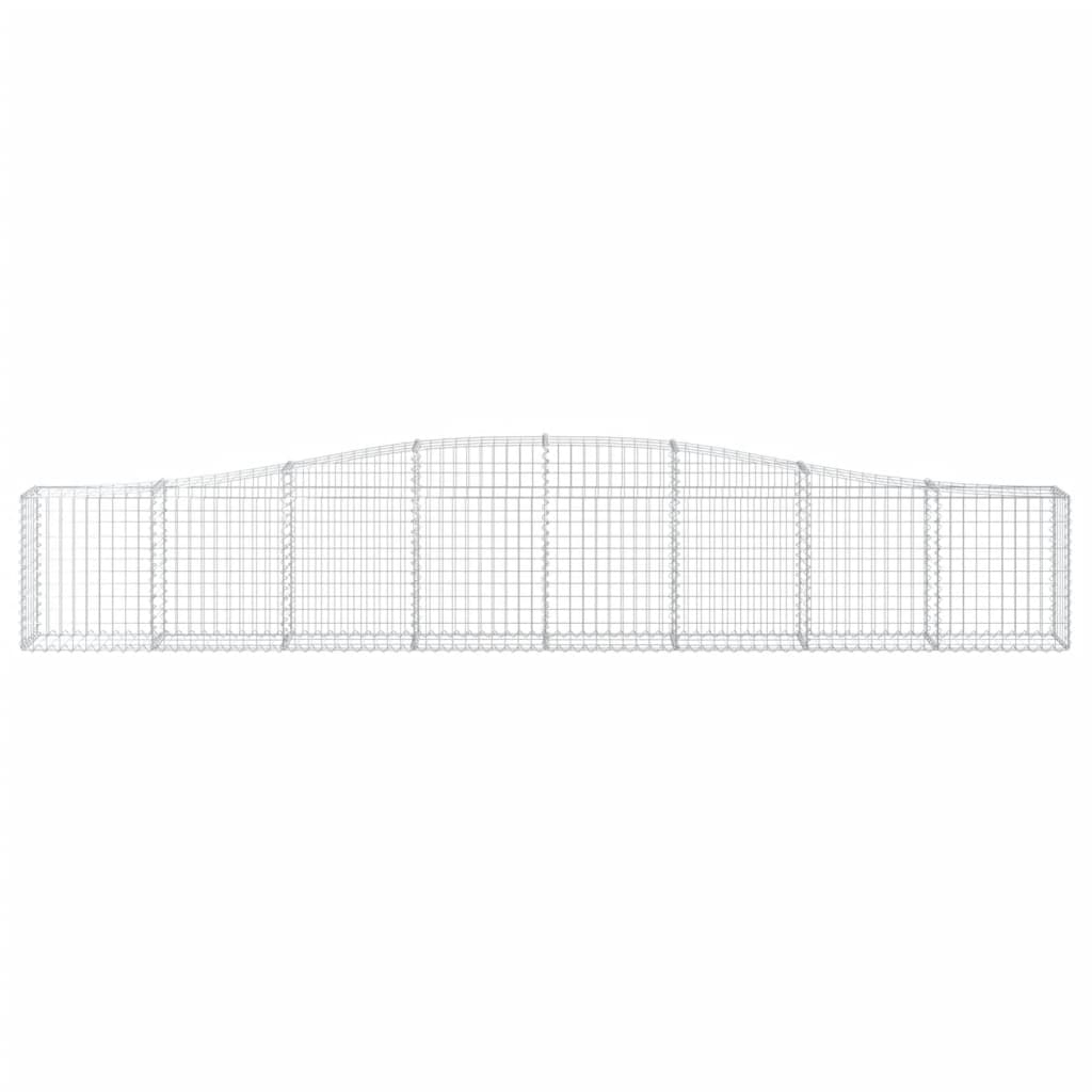 Schanskorven 5 st gewelfd 400x30x60/80 cm ijzer 5 400 x 30 x 60/80 cm