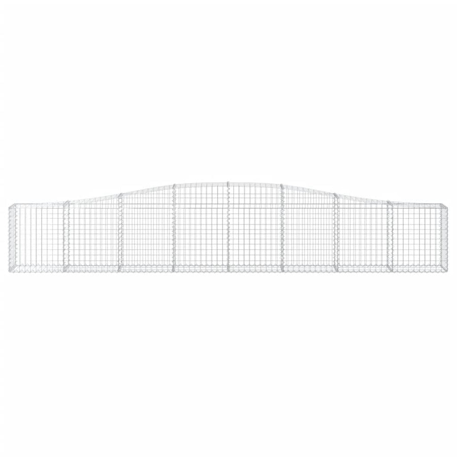 Schanskorven 5 st gewelfd 400x30x60/80 cm ijzer 5 400 x 30 x 60/80 cm