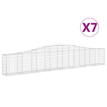 Schanskorven 7 st gewelfd 400x30x60/80 cm ijzer 7 400 x 30 x 60/80 cm