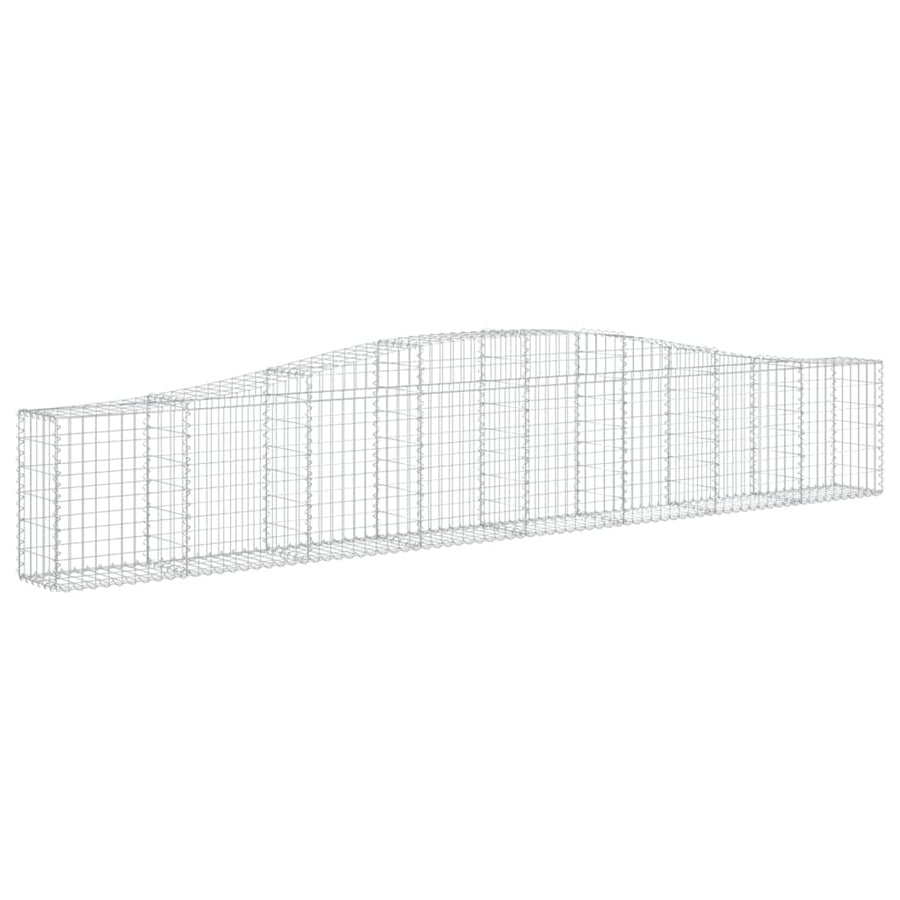 Schanskorven 7 st gewelfd 400x30x60/80 cm ijzer 7 400 x 30 x 60/80 cm