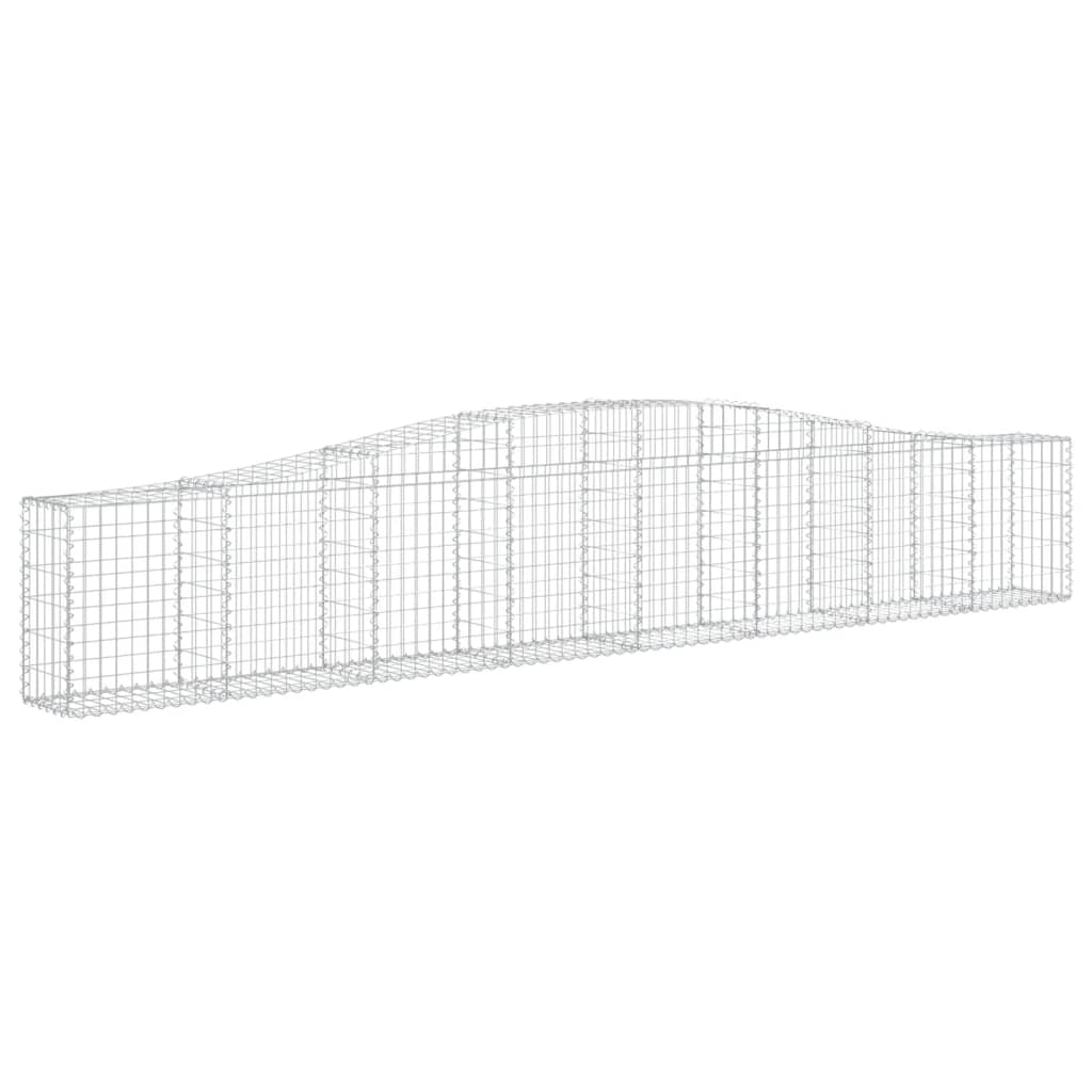 Schanskorven 9 st gewelfd 400x30x60/80 cm ijzer 9 400 x 30 x 60/80 cm