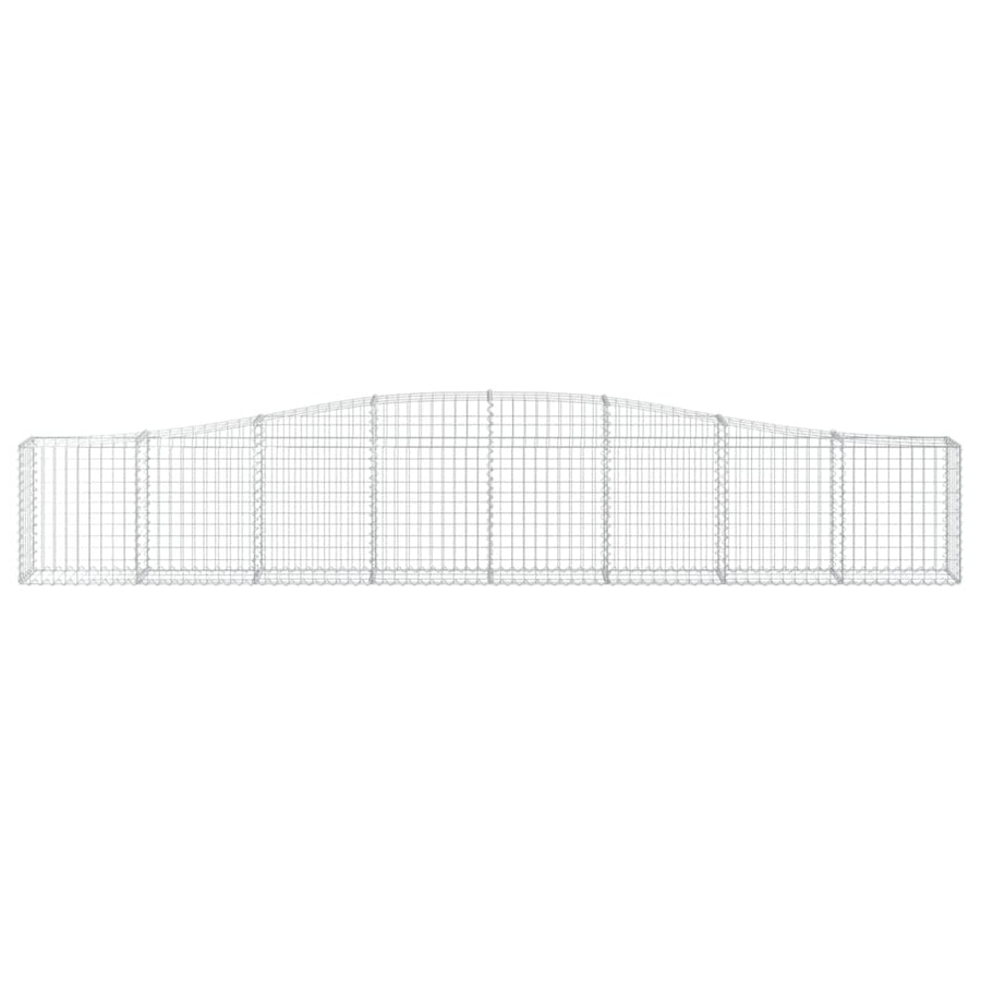 Schanskorven 9 st gewelfd 400x30x60/80 cm ijzer 9 400 x 30 x 60/80 cm