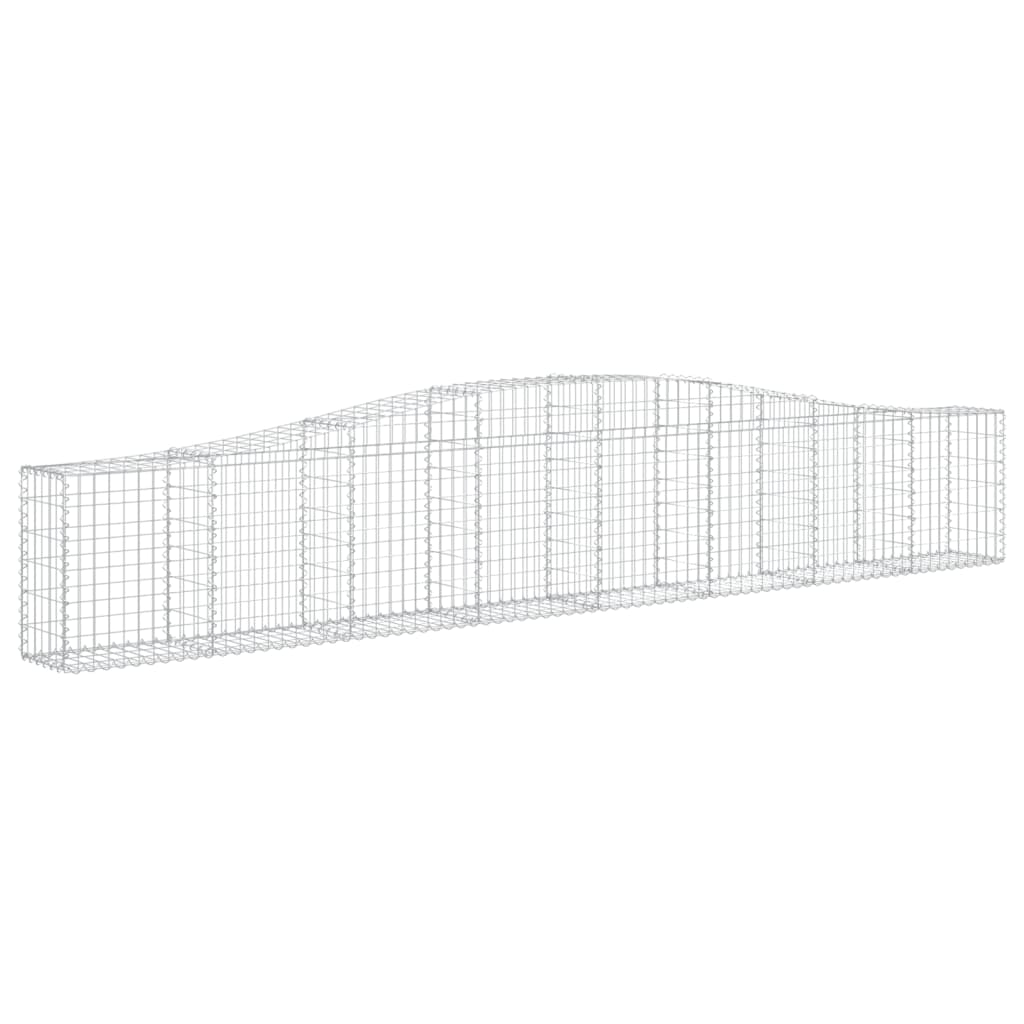 Schanskorven 10 st gewelfd 400x30x60/80 cm ijzer 10 400 x 30 x 60/80 cm