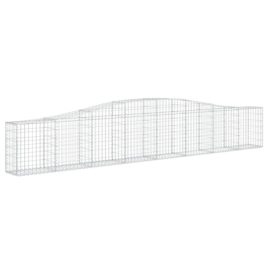 Schanskorven 10 st gewelfd 400x30x60/80 cm ijzer 10 400 x 30 x 60/80 cm