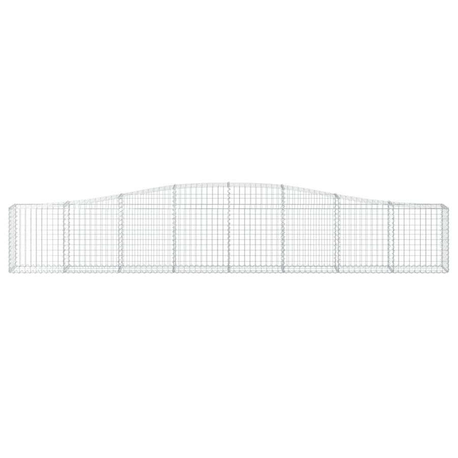Schanskorven 20 st gewelfd 400x30x60/80 cm ijzer 20 400 x 30 x 60/80 cm