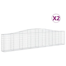 Schanskorven 2 st gewelfd 400x30x80/100 cmg ijzer 2 400 x 30 x 80/100 cm