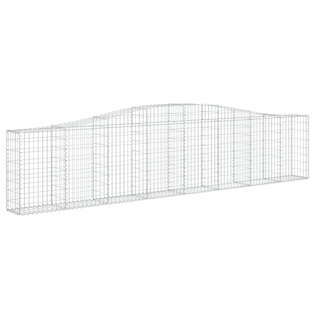 Schanskorven 3 st gewelfd 400x30x80/100 cm ijzer 3 400 x 30 x 80/100 cm