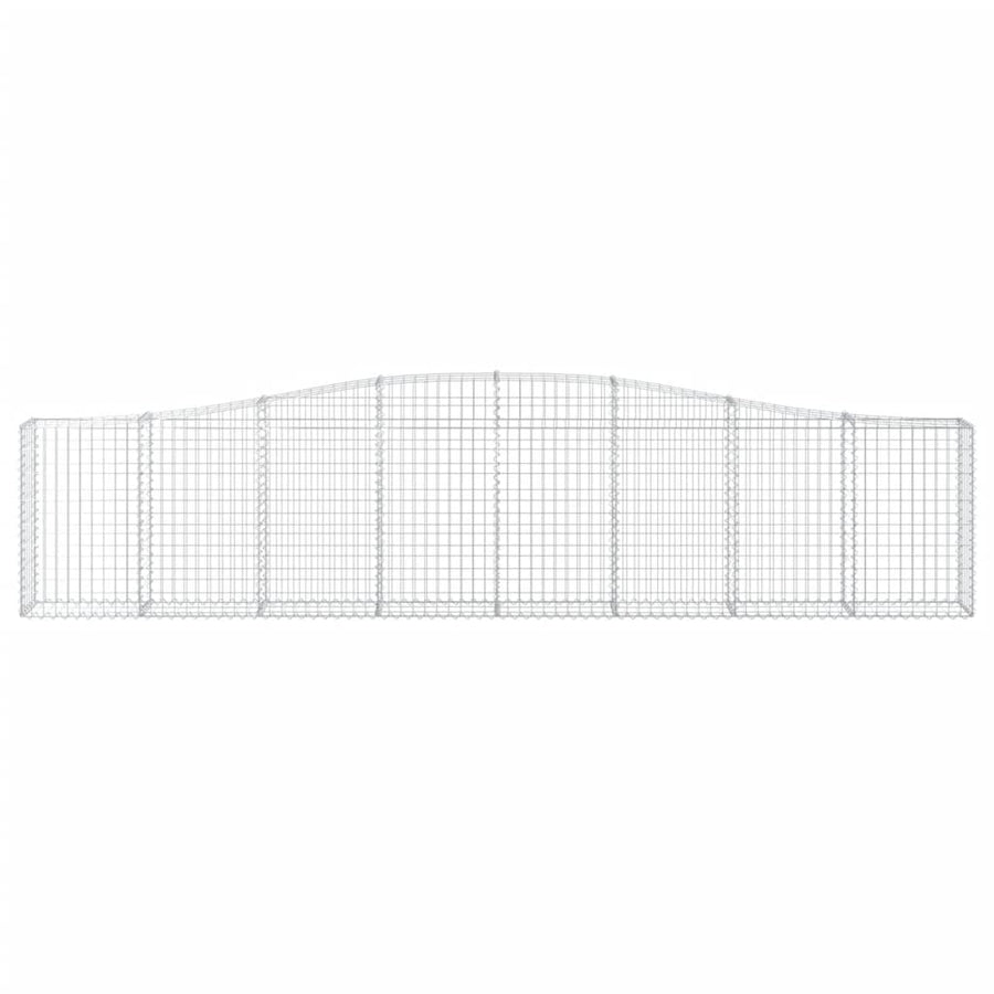 Schanskorven 3 st gewelfd 400x30x80/100 cm ijzer 3 400 x 30 x 80/100 cm