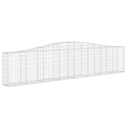Schanskorven 7 st gewelfd 400x30x80/100 cm ijzer 7 400 x 30 x 80/100 cm