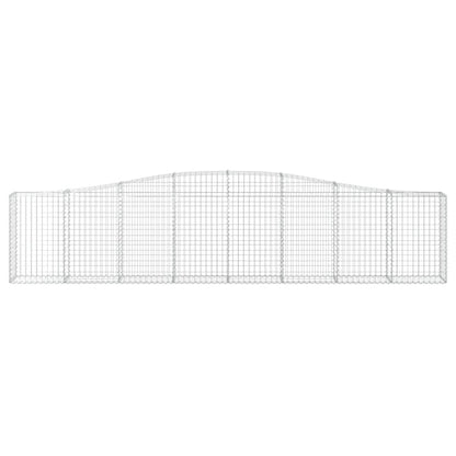 Schanskorven 7 st gewelfd 400x30x80/100 cm ijzer 7 400 x 30 x 80/100 cm