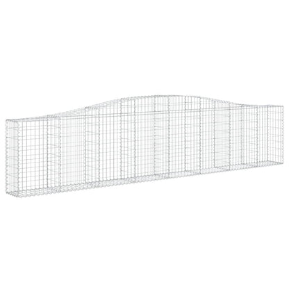 Schanskorven 9 st gewelfd 400x30x80/100 cm ijzer 9 400 x 30 x 80/100 cm