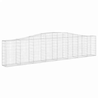 Schanskorven 15 st gewelfd 400x30x80/100 cm ijzer 15 400 x 30 x 80/100 cm