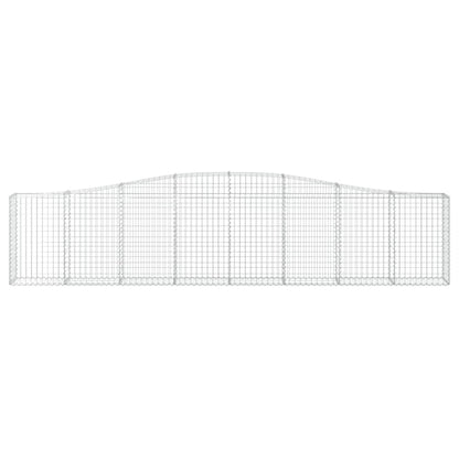 Schanskorven 15 st gewelfd 400x30x80/100 cm ijzer 15 400 x 30 x 80/100 cm