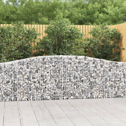 Schanskorven 15 st gewelfd 400x30x80/100 cm ijzer 15 400 x 30 x 80/100 cm