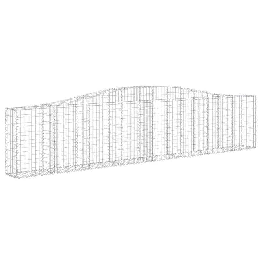 Schanskorven 20 st gewelfd 400x30x80/100 cm ijzer 20 400 x 30 x 80/100 cm