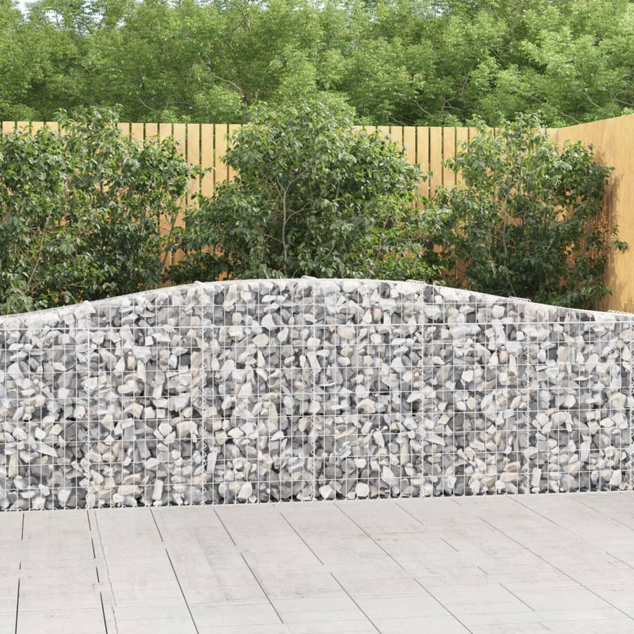 Schanskorven 20 st gewelfd 400x30x80/100 cm ijzer 20 400 x 30 x 80/100 cm