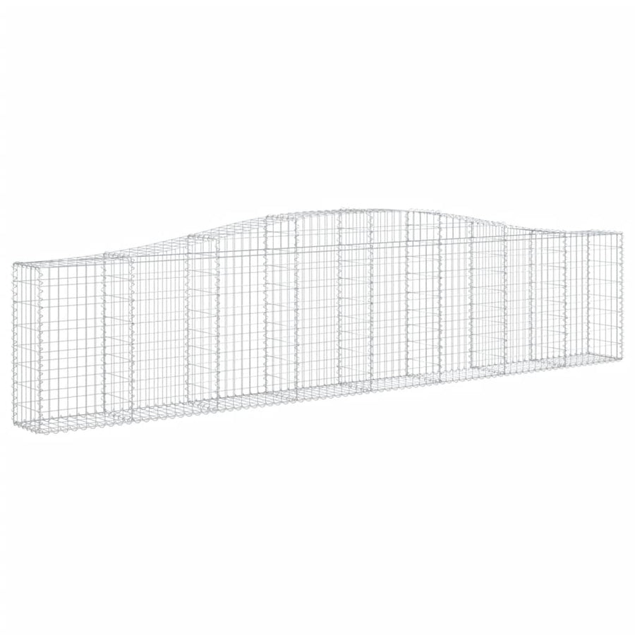 Schanskorven 25 st gewelfd 400x30x80/100 cm ijzer 25 400 x 30 x 80/100 cm