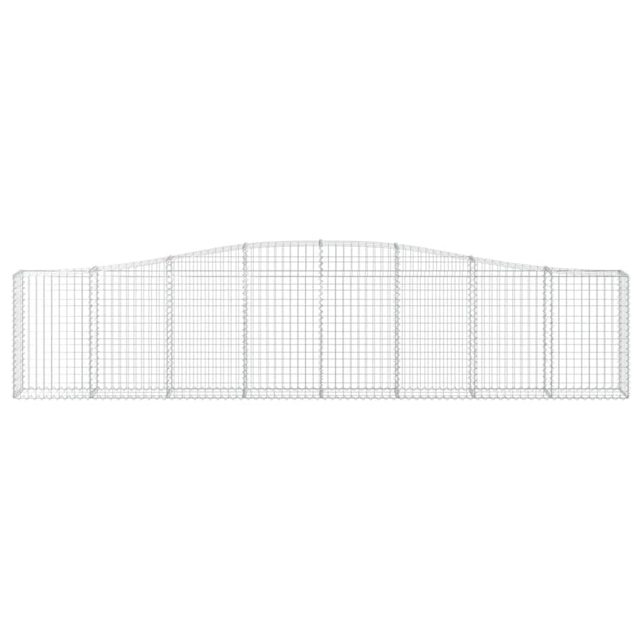 Schanskorven 25 st gewelfd 400x30x80/100 cm ijzer 25 400 x 30 x 80/100 cm