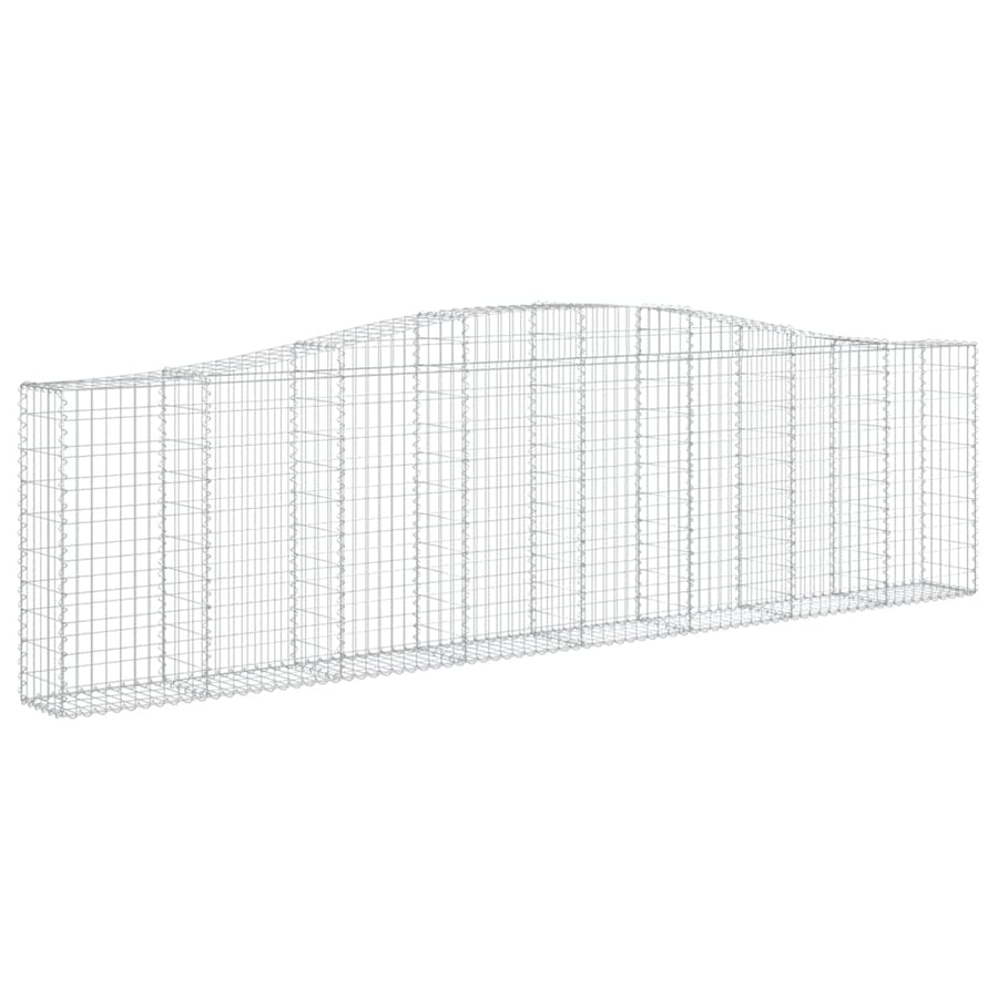 Schanskorven 3 st gewelfd 400x30x100/120 cm ijzer 3 400 x 30 x 100/120 cm