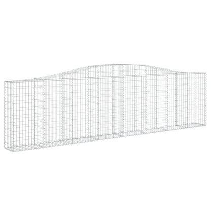 Schanskorven 5 st gewelfd 400x30x100/120 cm ijzer 5 400 x 30 x 100/120 cm