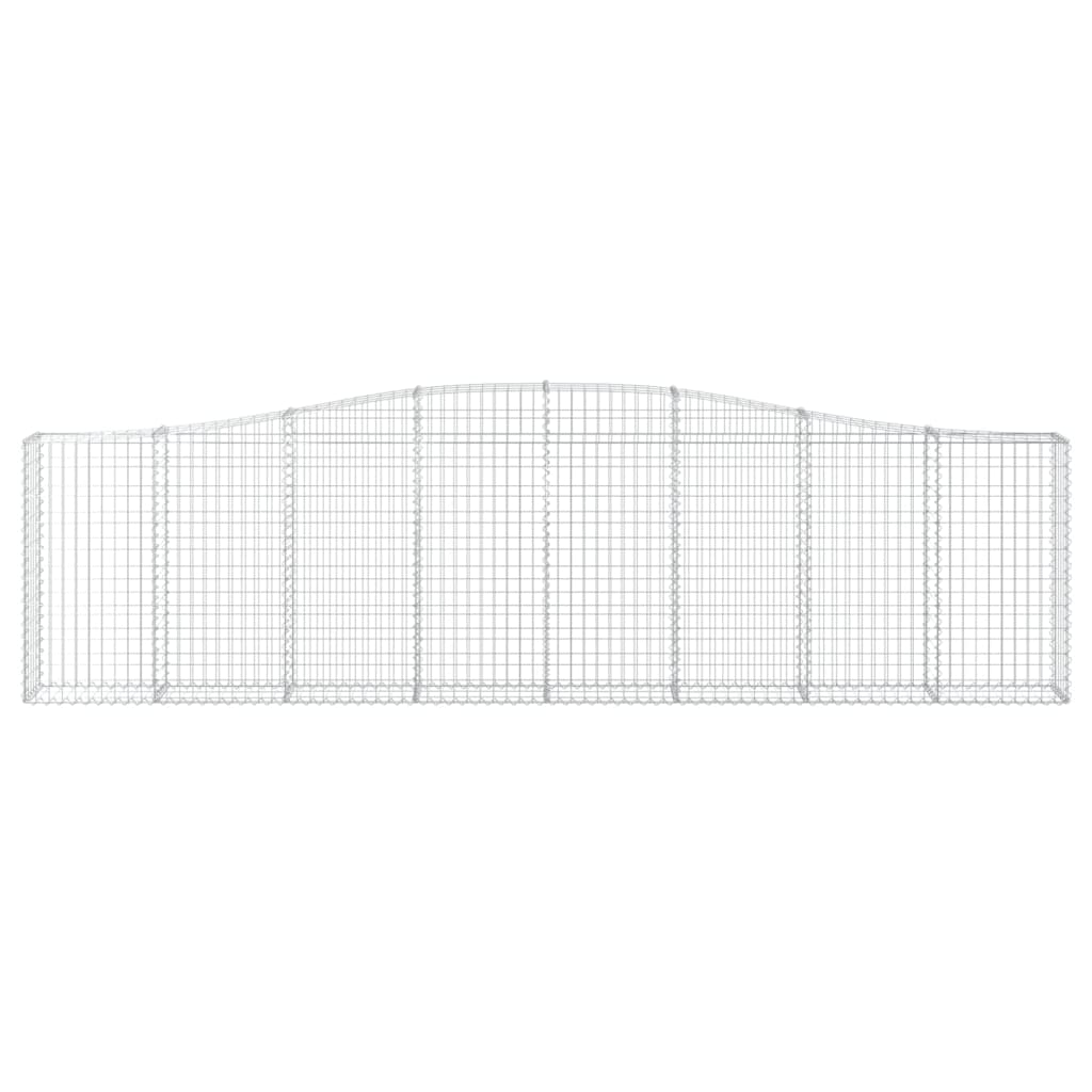Schanskorven 5 st gewelfd 400x30x100/120 cm ijzer 5 400 x 30 x 100/120 cm