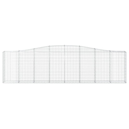 Schanskorven 5 st gewelfd 400x30x100/120 cm ijzer 5 400 x 30 x 100/120 cm