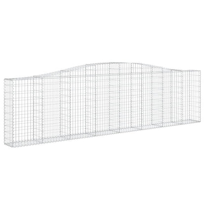 Schanskorven 6 st gewelfd 400x30x100/120 cm ijzer 6 400 x 30 x 100/120 cm