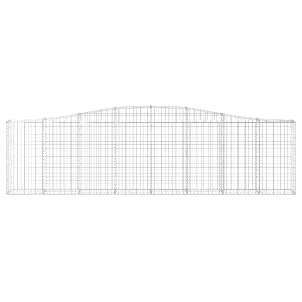 Schanskorven 6 st gewelfd 400x30x100/120 cm ijzer 6 400 x 30 x 100/120 cm