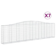 Schanskorven 7 st gewelfd 400x30x100/120 cm ijzer 7 400 x 30 x 100/120 cm