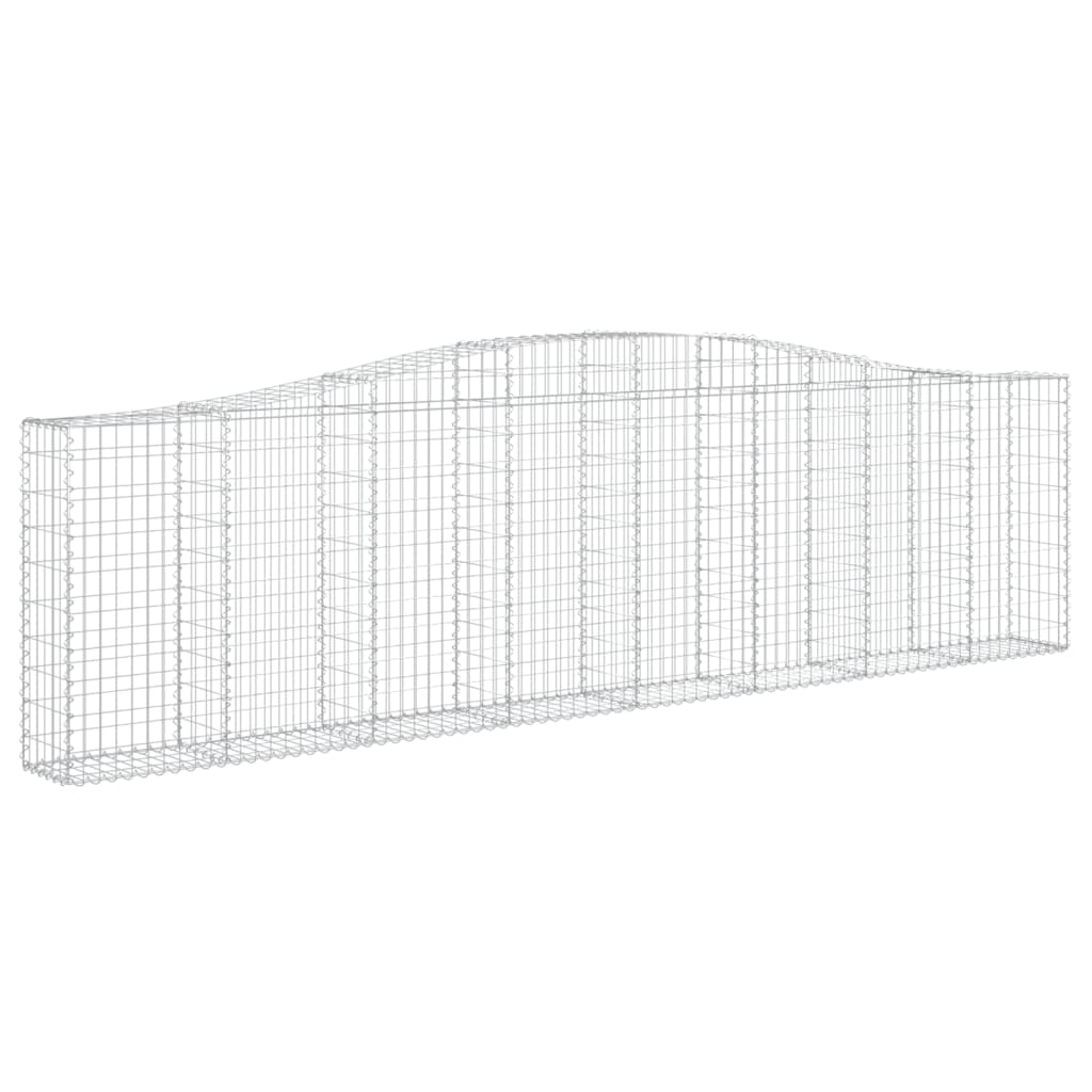 Schanskorven 9 st gewelfd 400x30x100/120 cm ijzer 9 400 x 30 x 100/120 cm