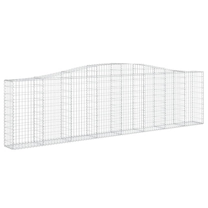 Schanskorven 9 st gewelfd 400x30x100/120 cm ijzer 9 400 x 30 x 100/120 cm
