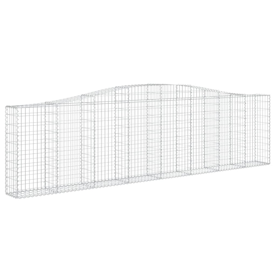Schanskorven 9 st gewelfd 400x30x100/120 cm ijzer 9 400 x 30 x 100/120 cm