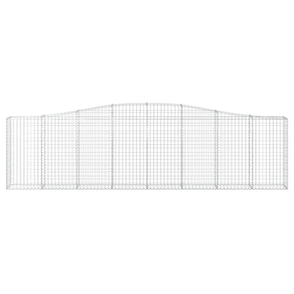 Schanskorven 9 st gewelfd 400x30x100/120 cm ijzer 9 400 x 30 x 100/120 cm