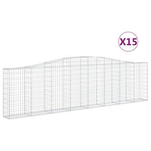 Schanskorven 15 st gewelfd 400x30x100/120 cm ijzer 15 400 x 30 x 100/120 cm