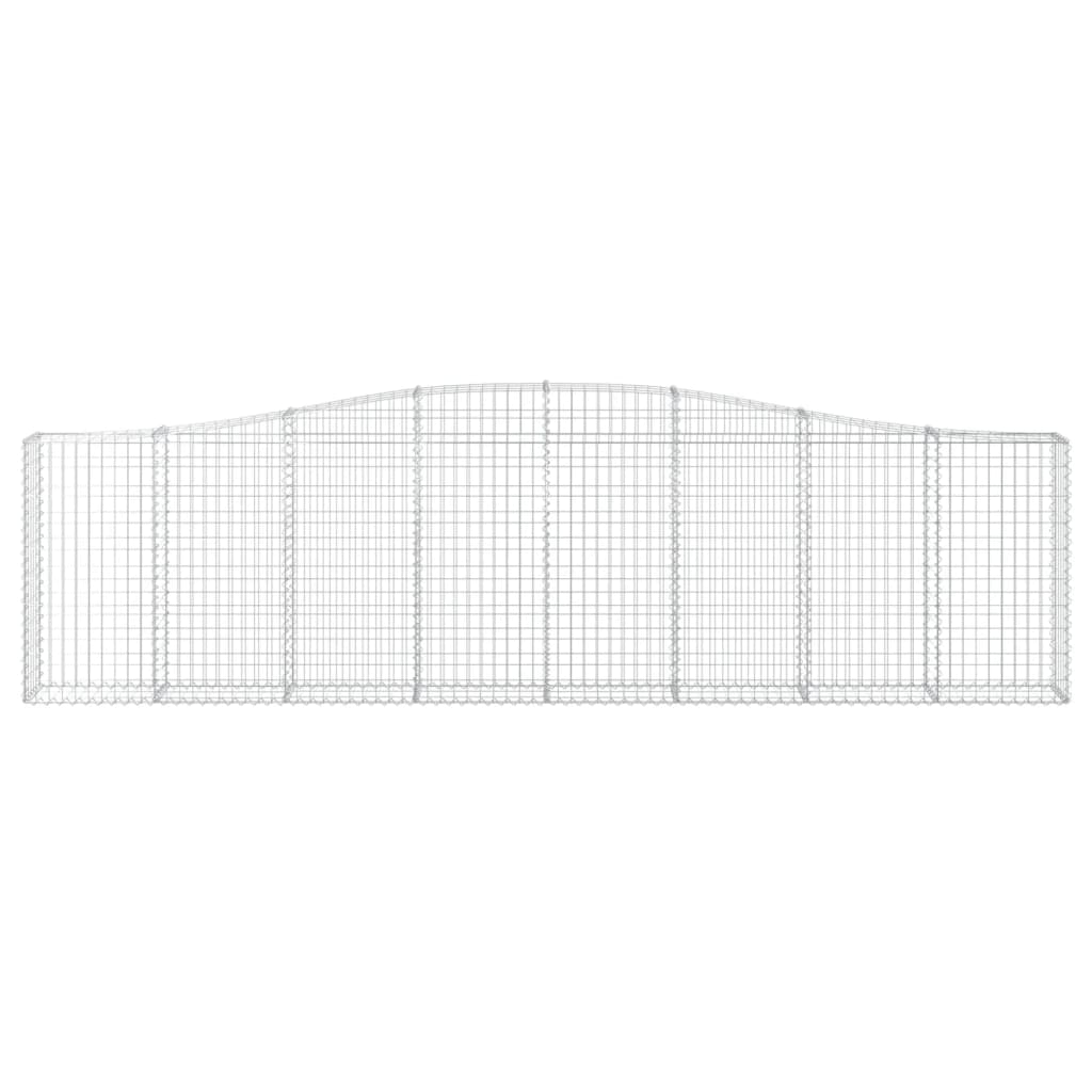 Schanskorven 15 st gewelfd 400x30x100/120 cm ijzer 15 400 x 30 x 100/120 cm