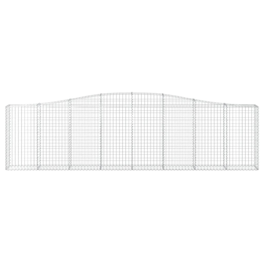 Schanskorven 15 st gewelfd 400x30x100/120 cm ijzer 15 400 x 30 x 100/120 cm