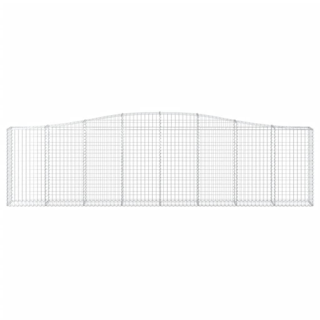 Schanskorven 20 st gewelfd 400x30x100/120 cm ijzer 20 400 x 30 x 100/120 cm