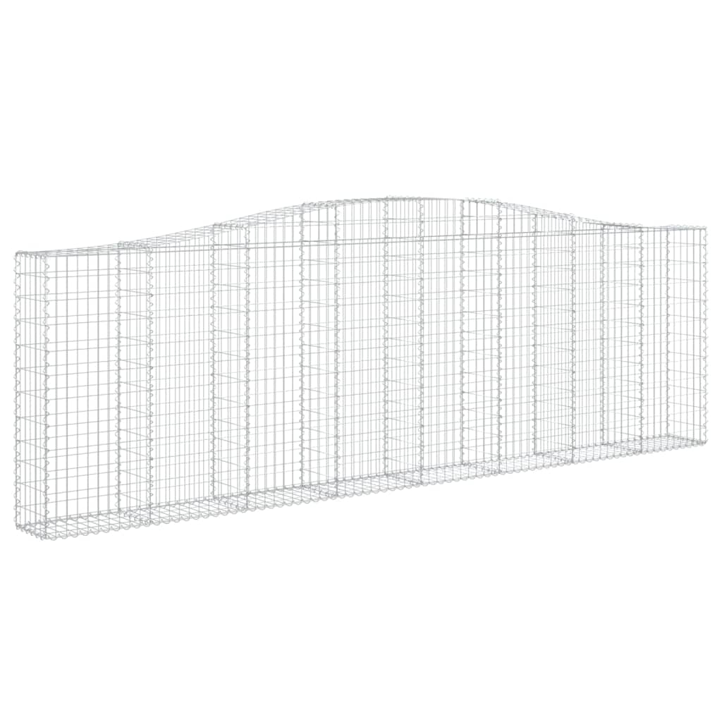 Schanskorven 3 st gewelfd 400x30x120/140 cm ijzer 3 400 x 30 x 120/140 cm