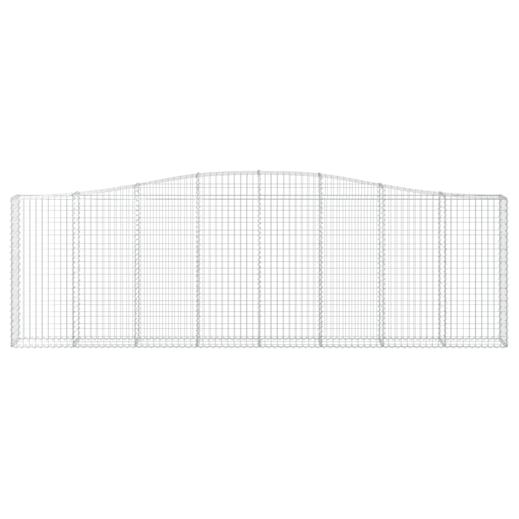 Schanskorven 5 st gewelfd 400x30x120/140 cm ijzer 5 400 x 30 x 120/140 cm